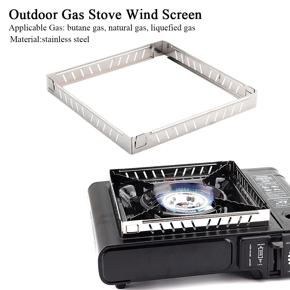 Camping Cooking Heater - Açık Hava Gaz Sobası Rüzgarlığı Paslanmaz