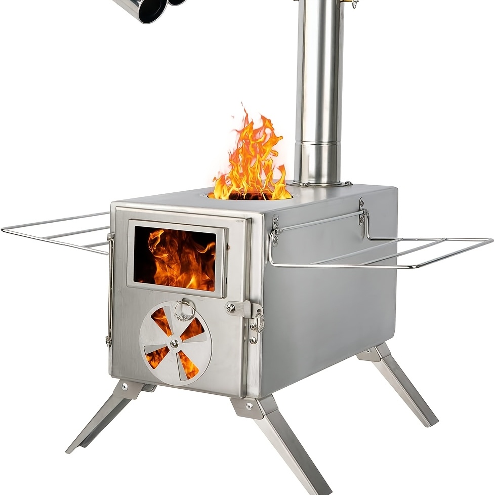 Camping Cooking Tent - Kamp odun sobası, paslanmaz çelik kamp
