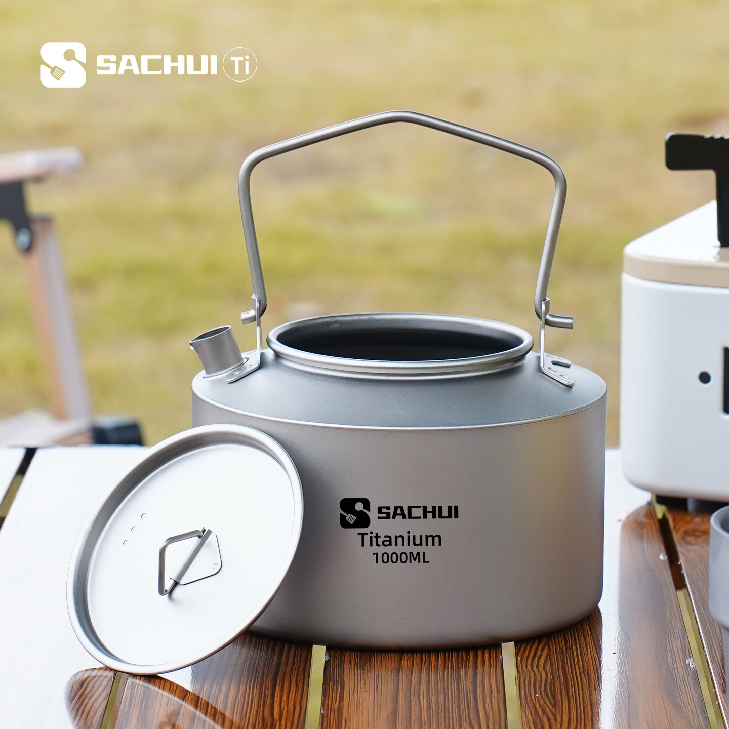 Camping Cooking Can - 1000 ML Saf Titanyum Su Isıtıcısı