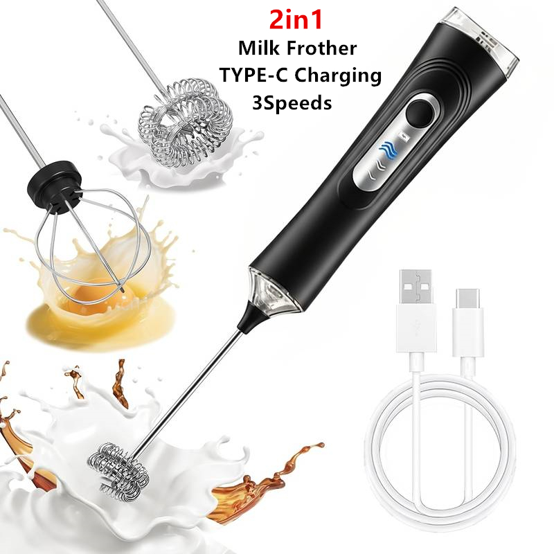 Pocket Coffee Maker - Elektrikli Süt Köpürtücü + Yumurta Çırpıcı