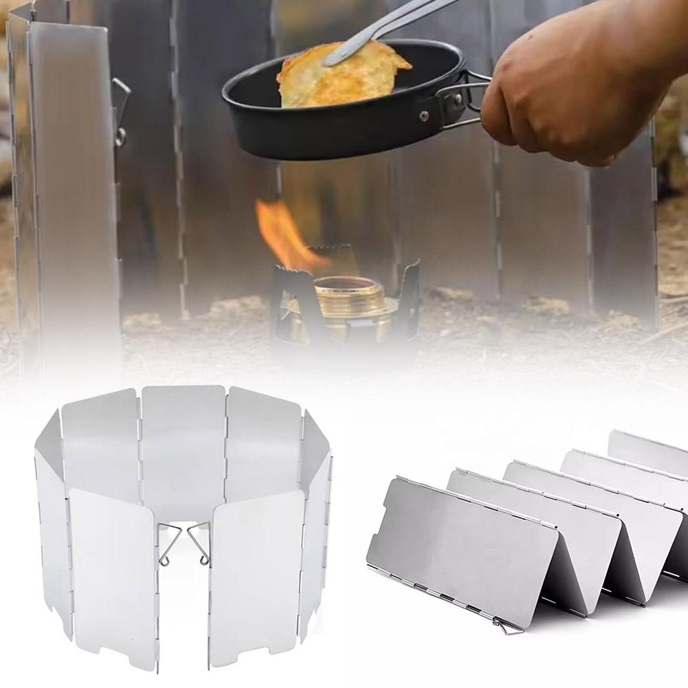 Camping Cooking Tripod - Açık Hava Katlanabilir Rüzgar Kalkanı Kamp