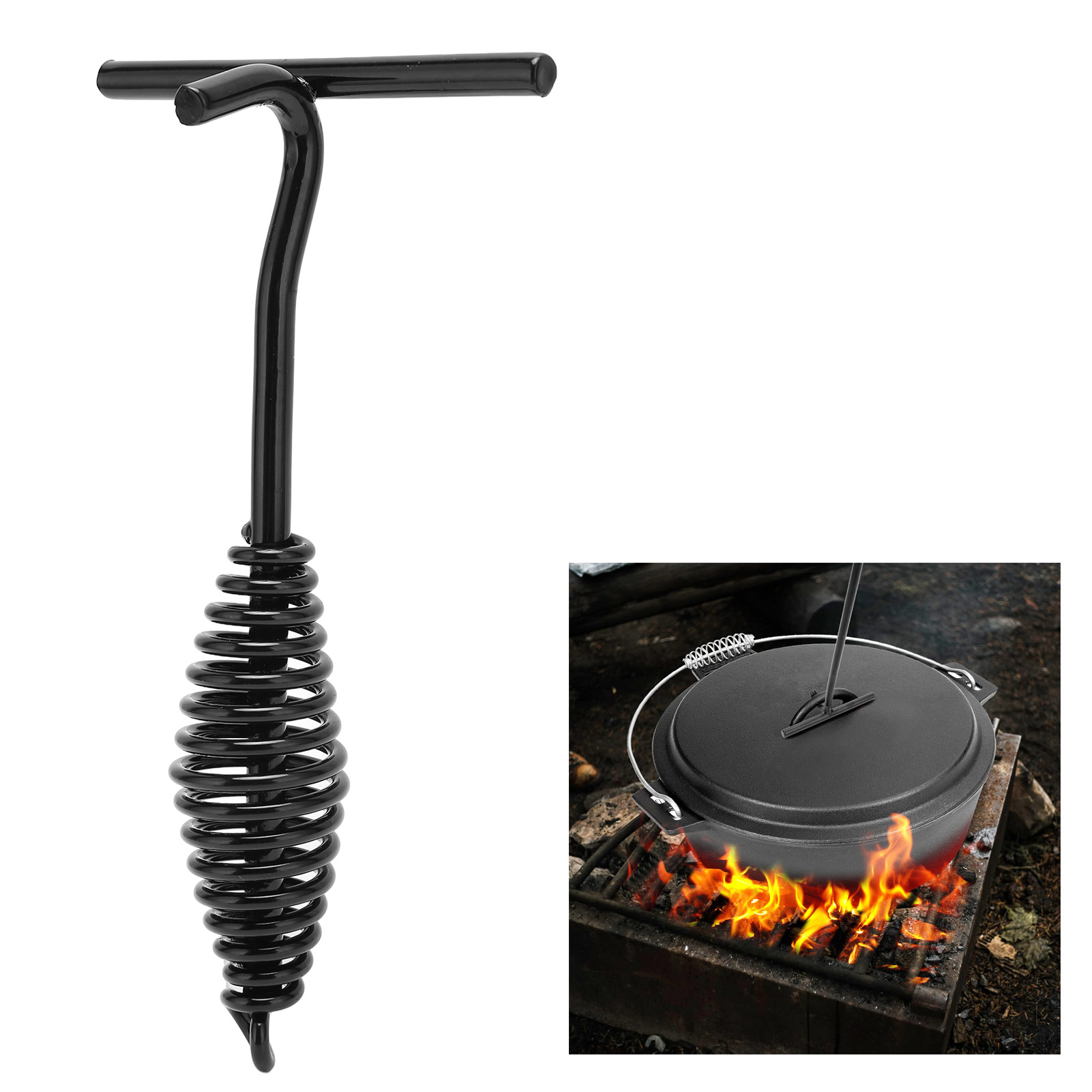 Camp Dutch Oven Cast - 19.5cm Hollandalı Fırın Kapağı Kaldırıcı Dökme