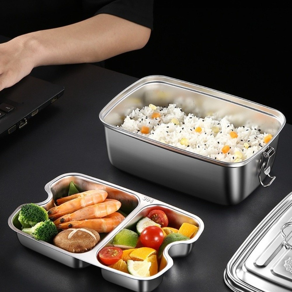 Camping Cooking Heater - Çift katmanlı Paslanmaz Çelik Öğle Yemeği