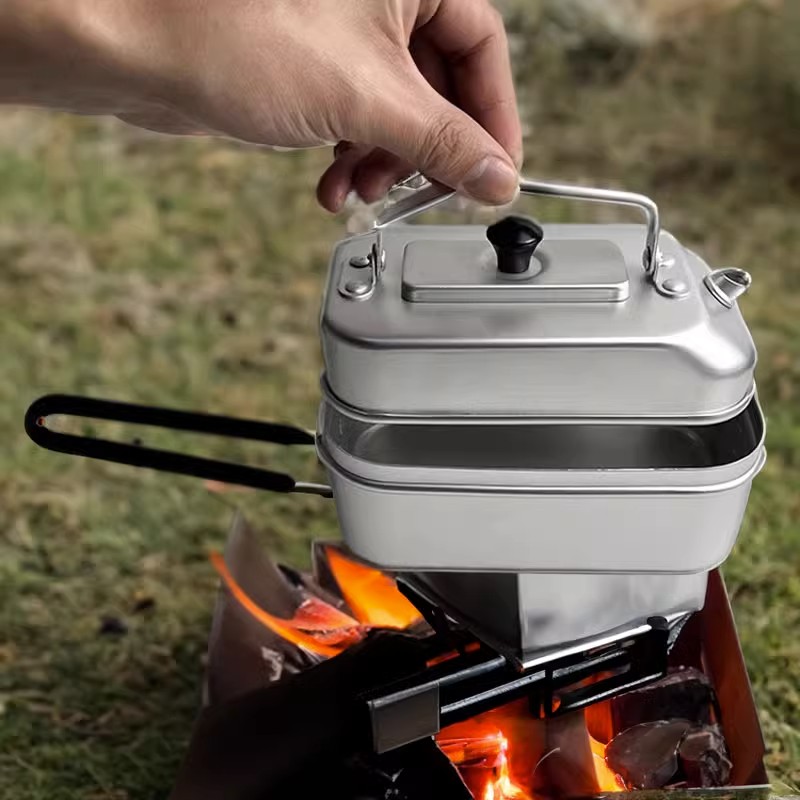 Camping Cooking Full Set - Ultralight taşınabilir piknik kamp turist su