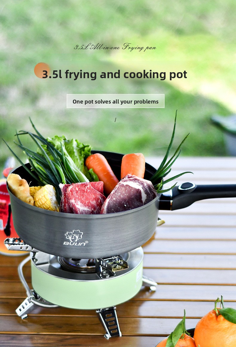 Camping Cooking Wok - 2026Bulin yapışmaz tava Açık hava yapışmaz