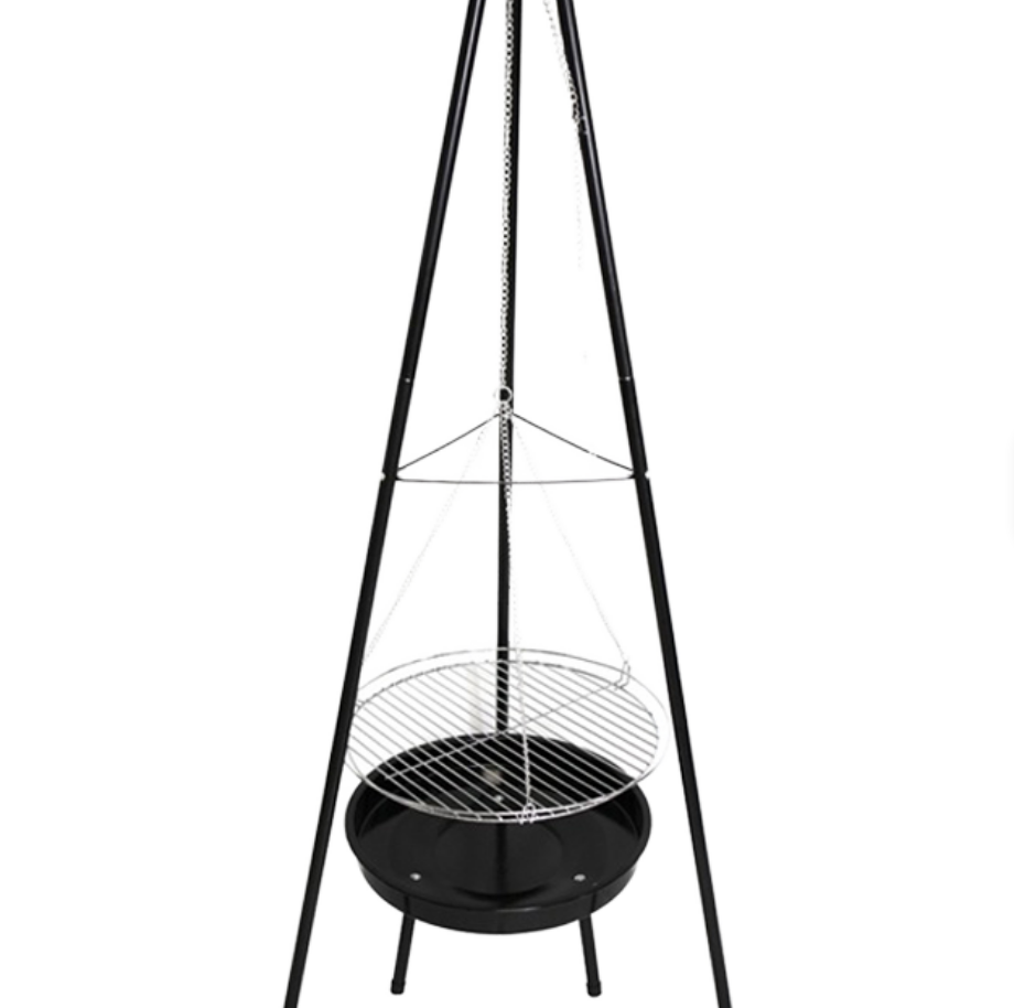 Camping Cooking Tripod - Ağır Hizmet Tipi Tripod Askılı Barbekü