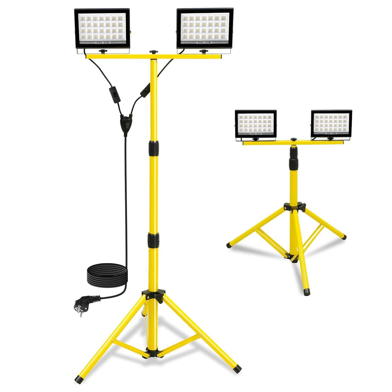 Camping Cooking Tripod - Standlı LED Çalışma Lambası Ayarlanabilir 6000K