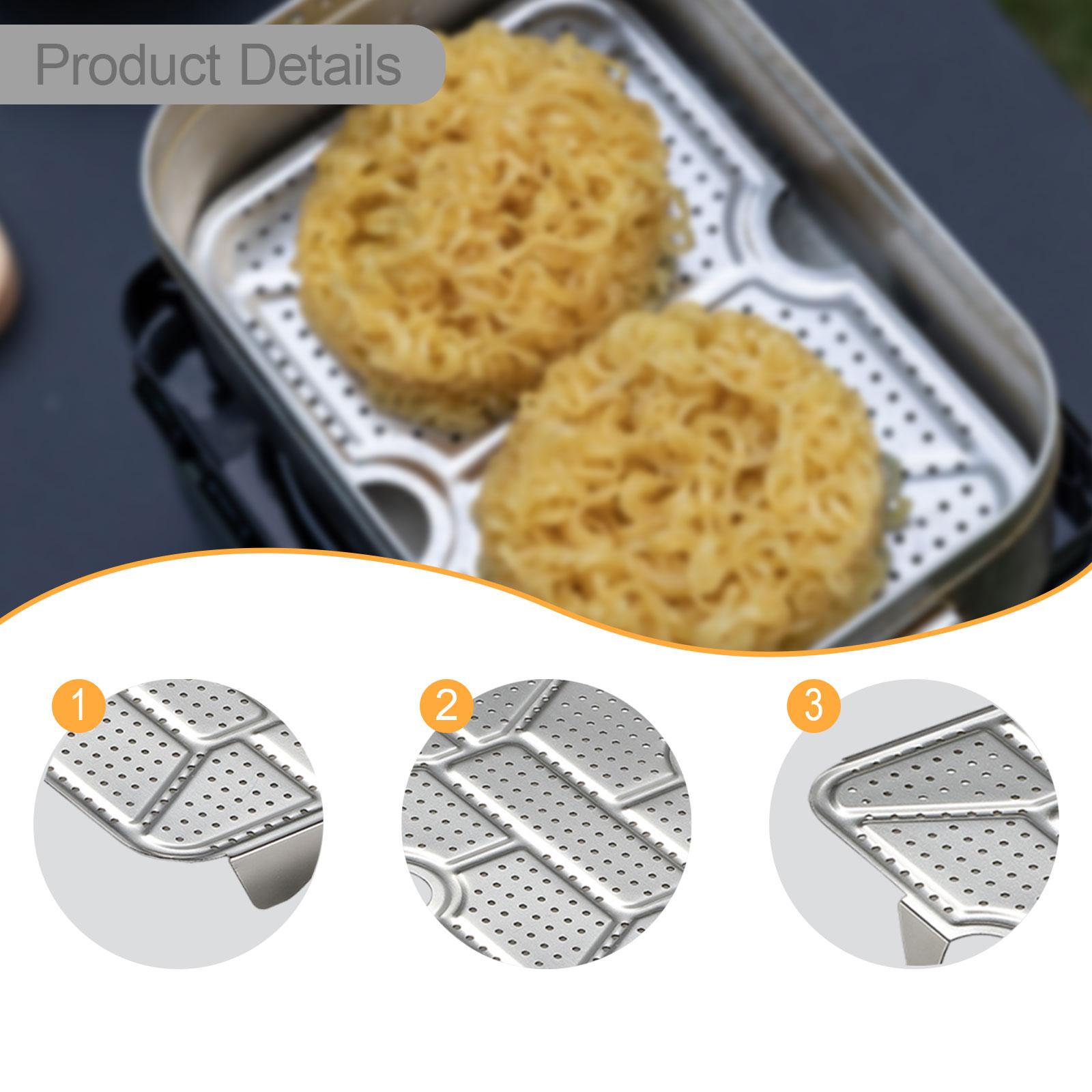 Camping Cooking Box - Kamp Buhar Tepsisi Paslanmaz Çelik Yemek