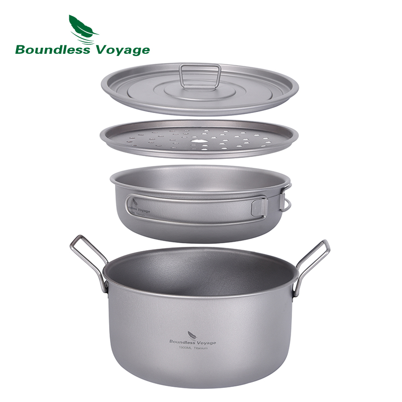 Camping Cooking Wok - Sınırsız Voyage kamp tencere çok fonksiyonlu
