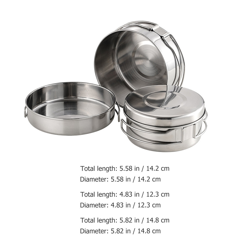1 Set Paslanmaz Çelik Kamp Yem - Camping Cooking Set Stainless Steel incelemesi ve fiyatı