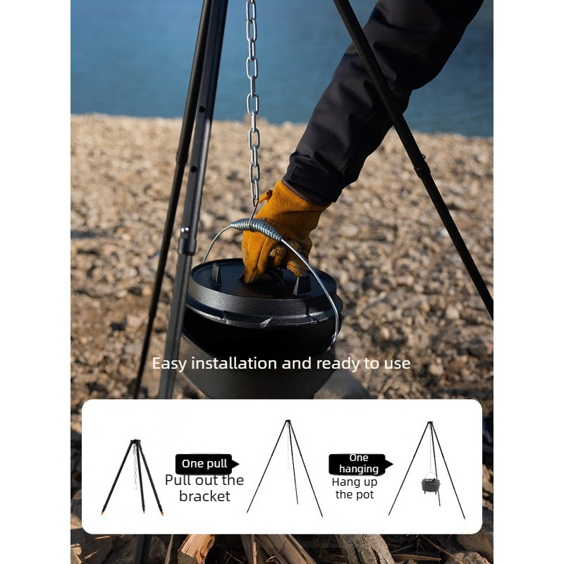 Alüminyum Alaşımlı Asılı Pot B - Camping Cooking Tripod incelemesi ve fiyatı