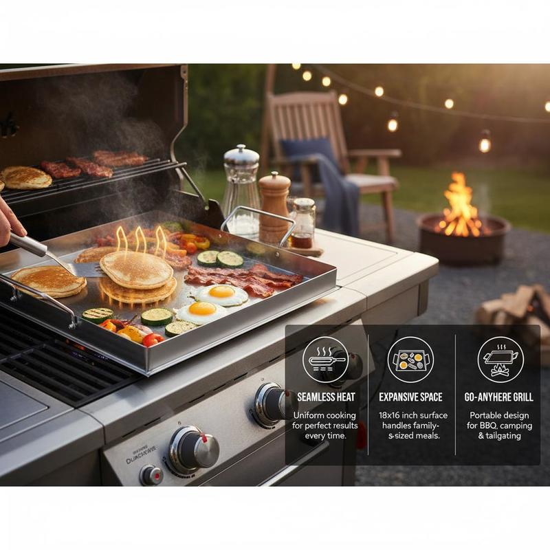 Evrensel Düz Üstlü Izgara 18x1 - Camping Cooking Wok incelemesi ve fiyatı