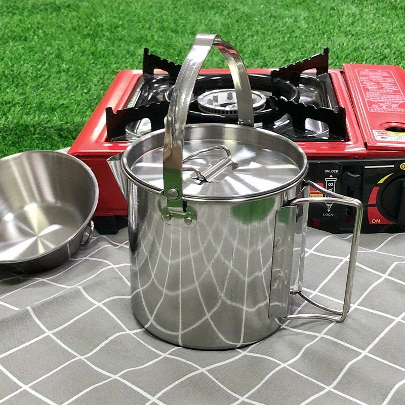 Kamp Pikniği ve Asılı Cookouts - Camping Cooking Set Stainless Steel incelemesi ve fiyatı