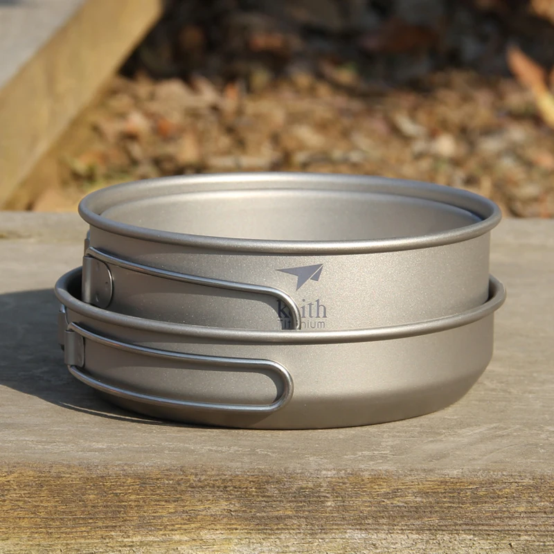 Keith 3 ADET Titanyum Tencere  - Camping Cooking Wok incelemesi ve fiyatı