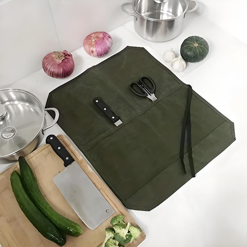 Mumlu Kanvas Şef Bıçağı Çantas - Camping Cooking Utensil Holder incelemesi ve fiyatı