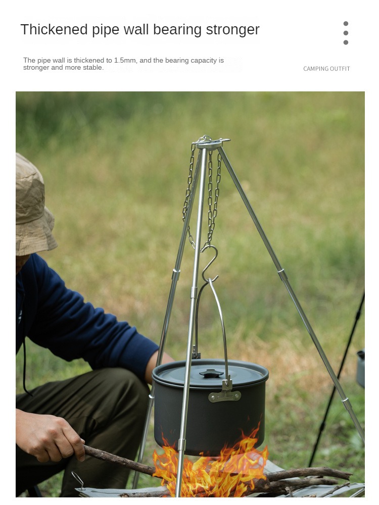 Kamp Bonfire Tripod taşınabili - Camping Cooking Tripod incelemesi ve fiyatı