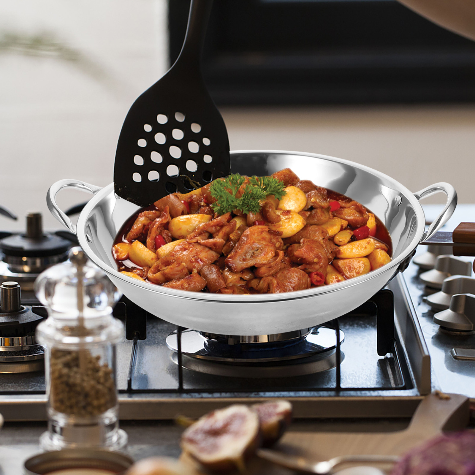 Çift Saplı Paslanmaz Çelik Wok - Camping Cooking Wok incelemesi ve fiyatı