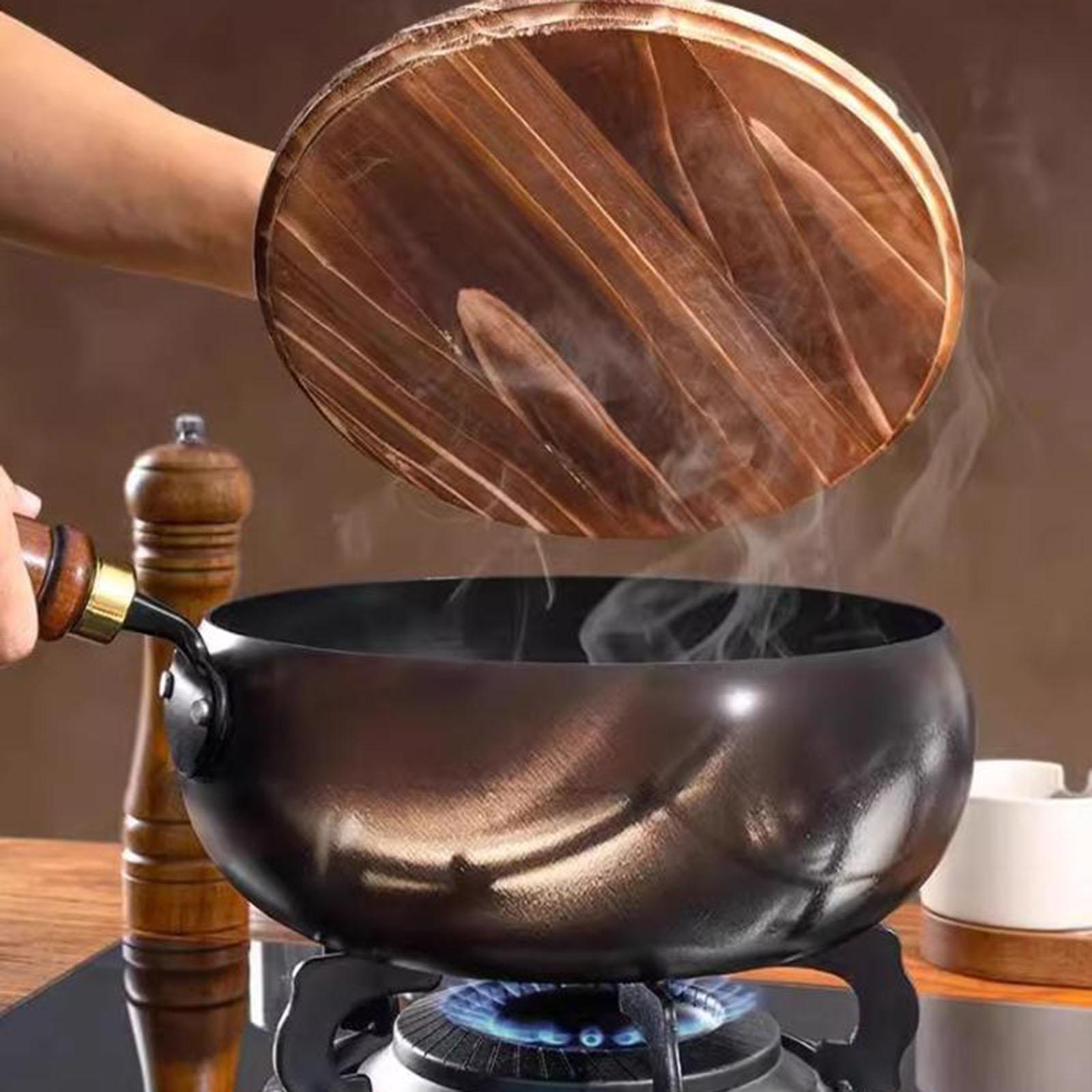 Kaplamasız Wok Çin Wok Ahşap K - Camping Cooking Wok incelemesi ve fiyatı