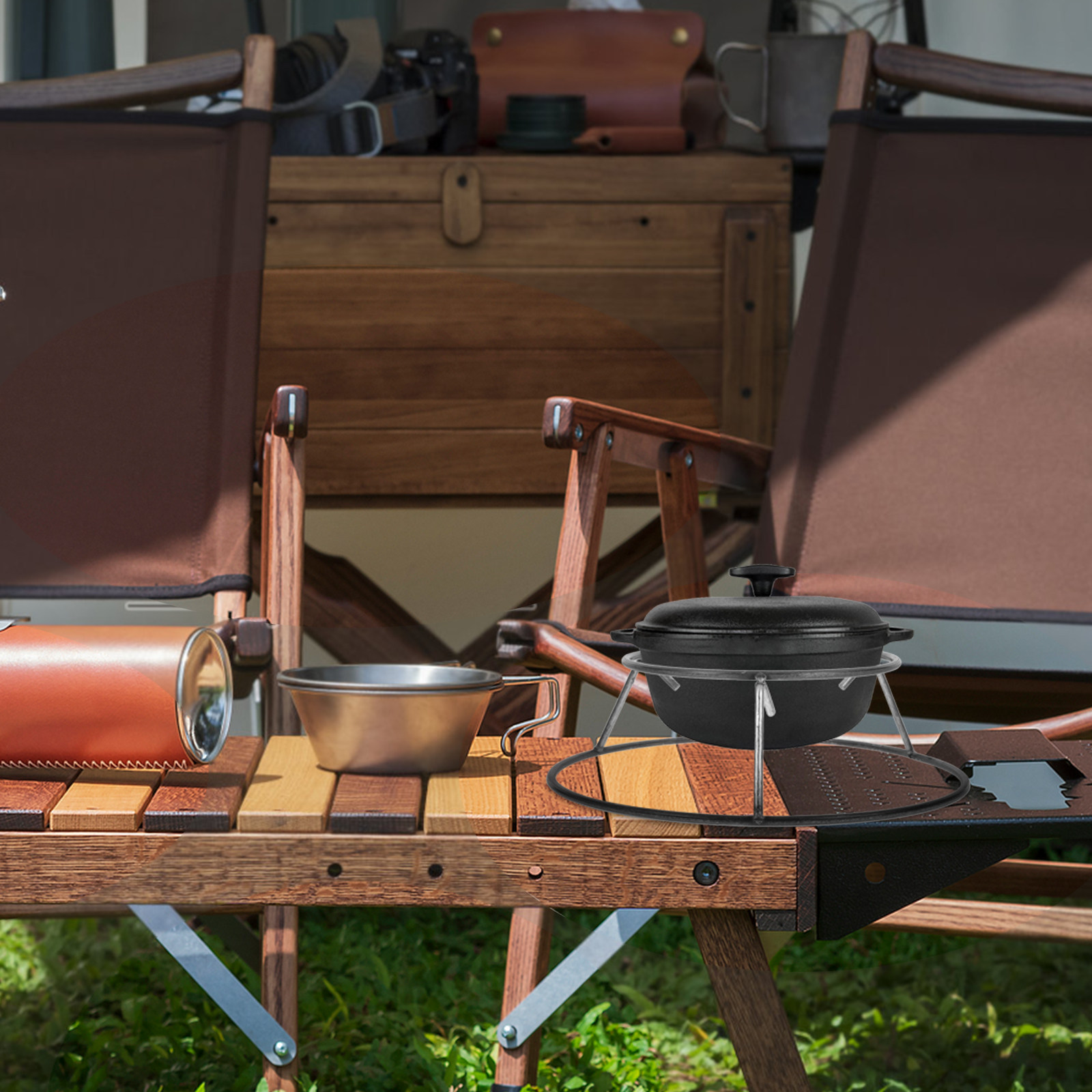 Kamp odun rafı demir tencere t - Camping Cooking Wok incelemesi ve fiyatı