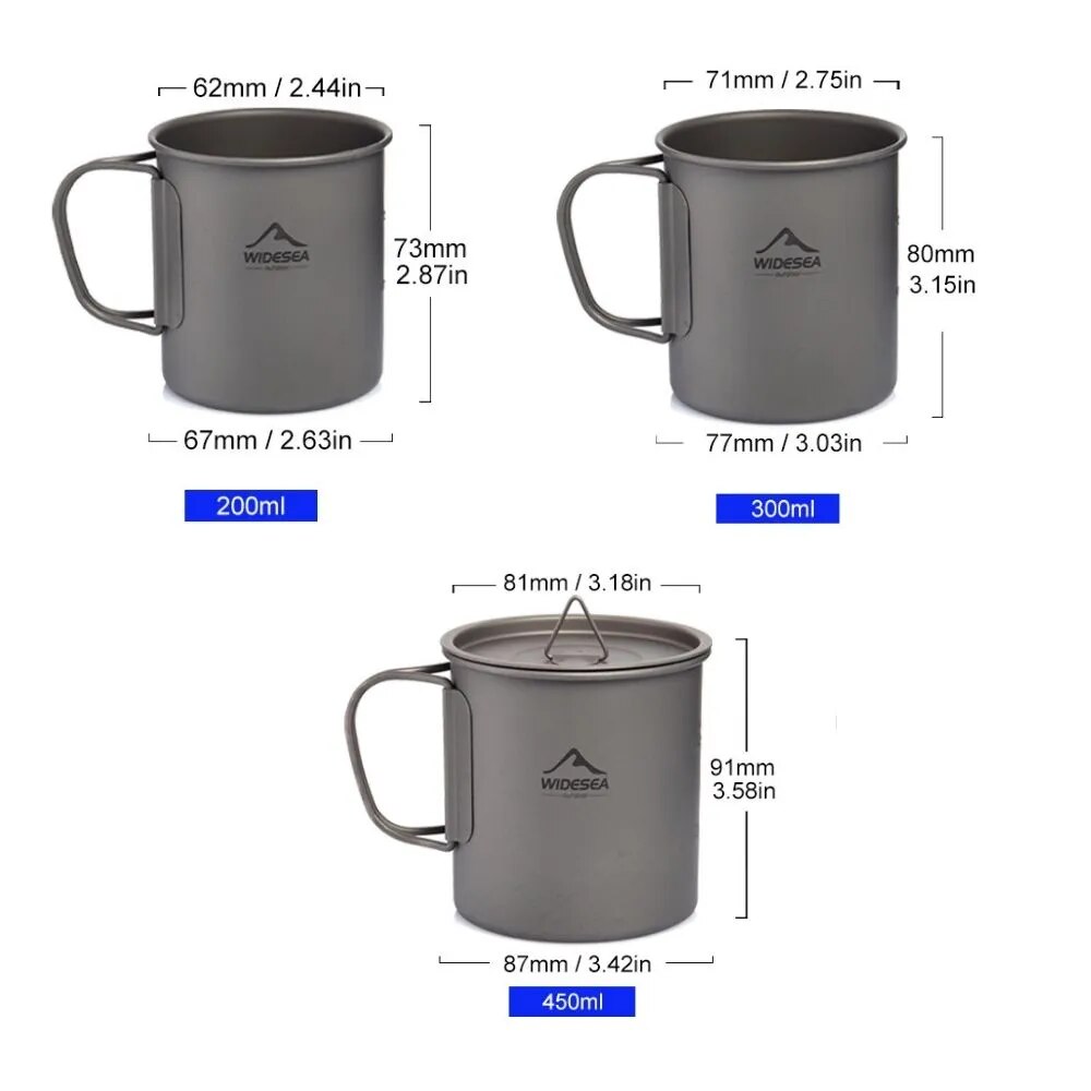 Widesea kamp kupa titanyum fin - Camping Cooking And Dining Set incelemesi ve fiyatı