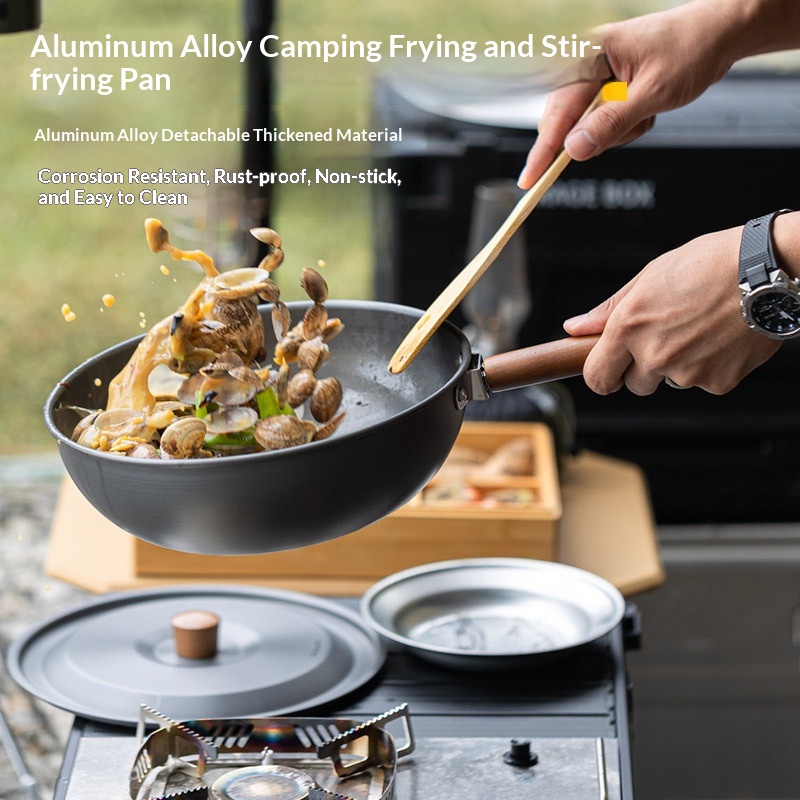 Açık Hava Alüminyum Alaşımlı W - Camping Cooking Wok incelemesi ve fiyatı
