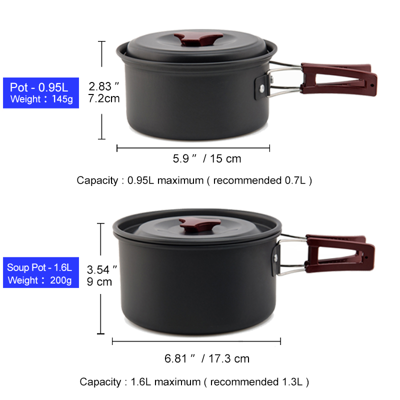 Widesea kamp TENCERE SETİ açık - Camping Cooking And Dining Set incelemesi ve fiyatı