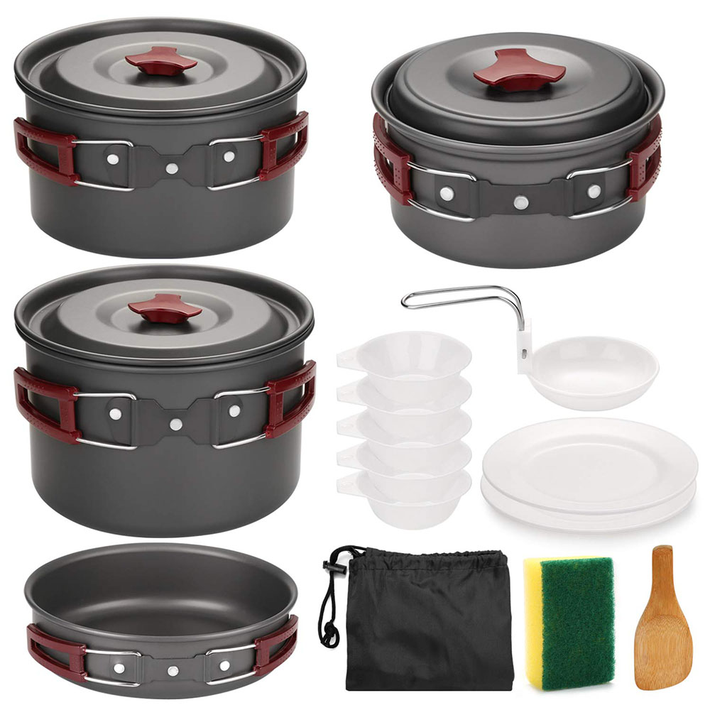 Açık Kamp Tencere Seti Yapışma - Camping Cooking Wok incelemesi ve fiyatı