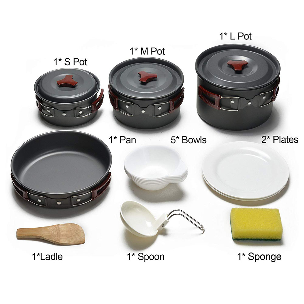 Açık Kamp Tencere Seti Yapışma - Camping Cooking Wok incelemesi ve fiyatı