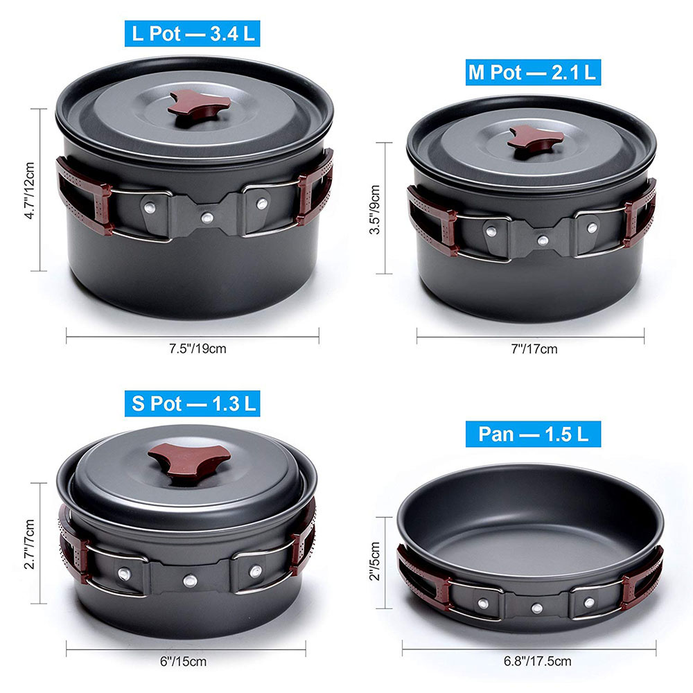 Açık Kamp Tencere Seti Yapışma - Camping Cooking Wok incelemesi ve fiyatı